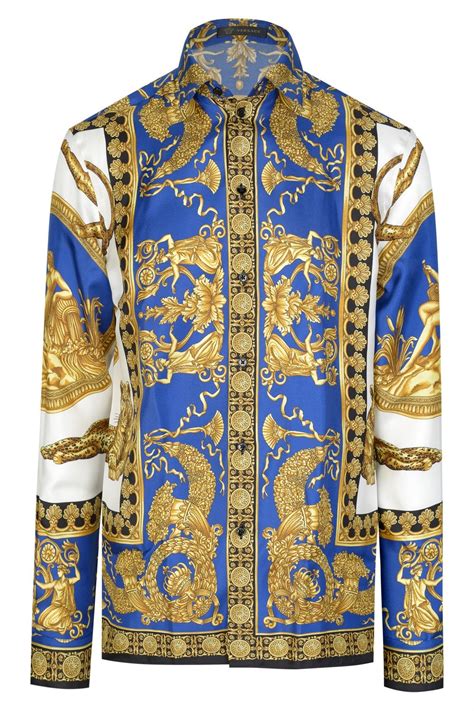 versace print shirt replica|authentic versace shirts.